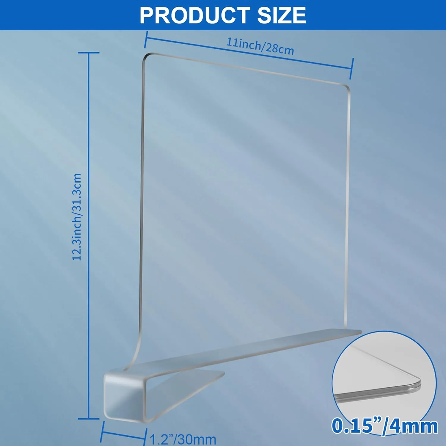 12 Inches Tall [Extra Tall Version] Shelf Dividers for Closet Organization and Storage, 8 Pack Purse Organizer for Closet Acrylic Bookshelf for Organization, Perfect for Sweater Shirts Handbags