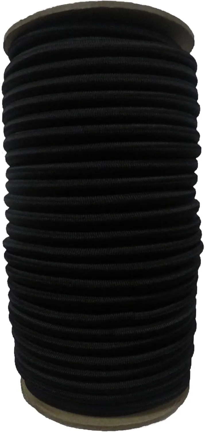 1/4" x 100 FT. Shock Cord - BLK