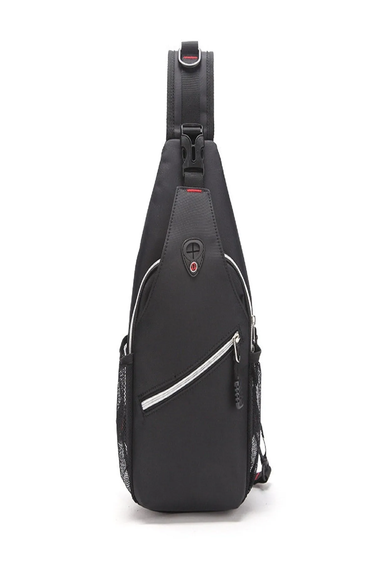 2022 Trend Men's Cross Double Sided Sucker Mesh Oxford Waterproof Chest And Shoulder Bag
