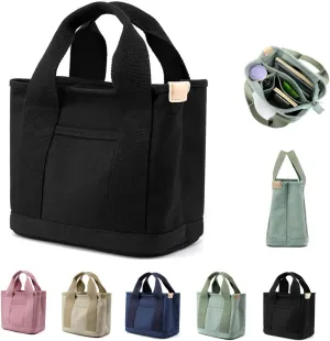 2023 New Women Large Capacity Multi-pocket Handbag, Multi-compartment Canvas Crossbody Shoulder Tote Bag For Travel Work.