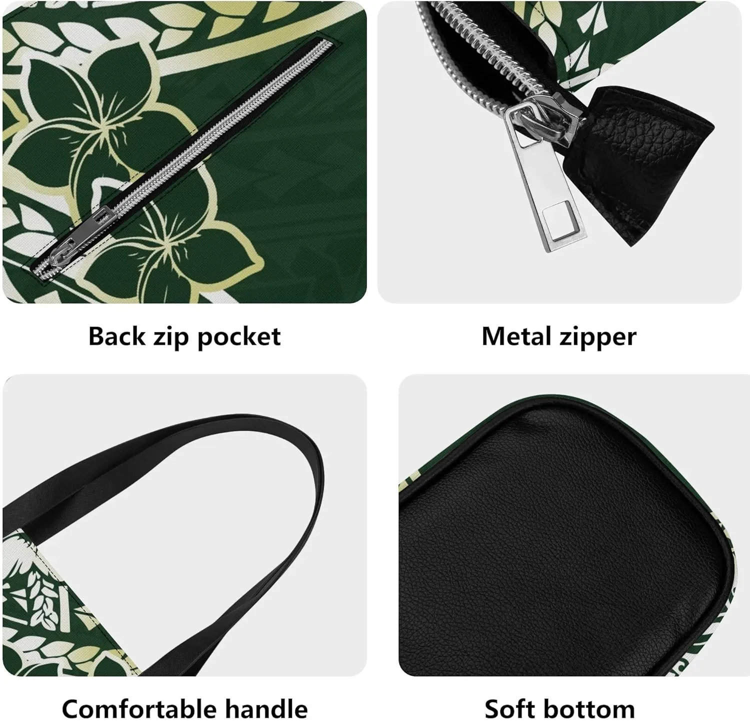 2025 New Polynesian Women'S Handbag And Purse Samoa Hawaii Fiji Islands Art Women'S Bag 2 Piece Set