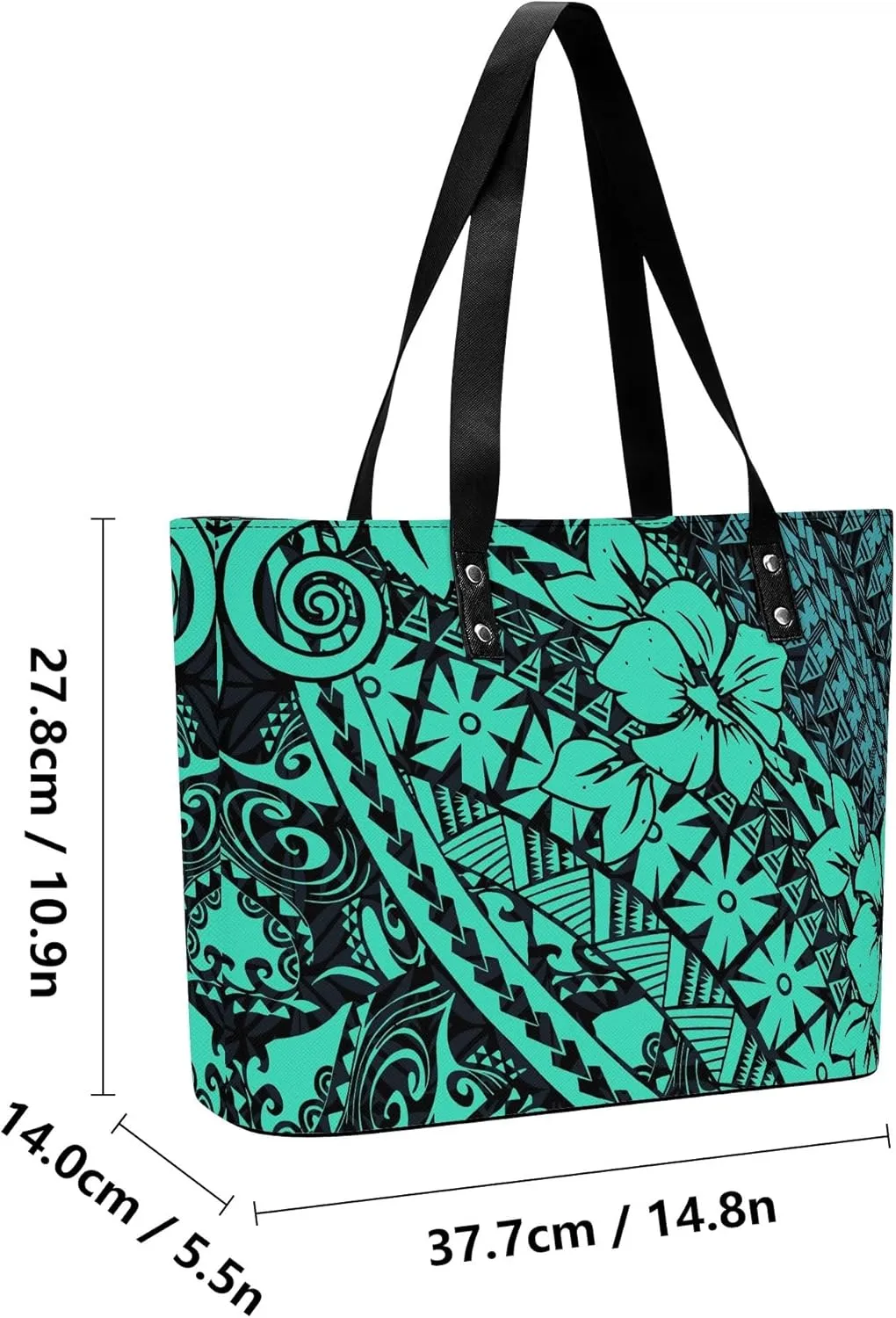 2025 Polynesian Women'S Bag 2-Piece Women'S Pu Handbag Large Capacity Shoulder Bag And The Same Purse