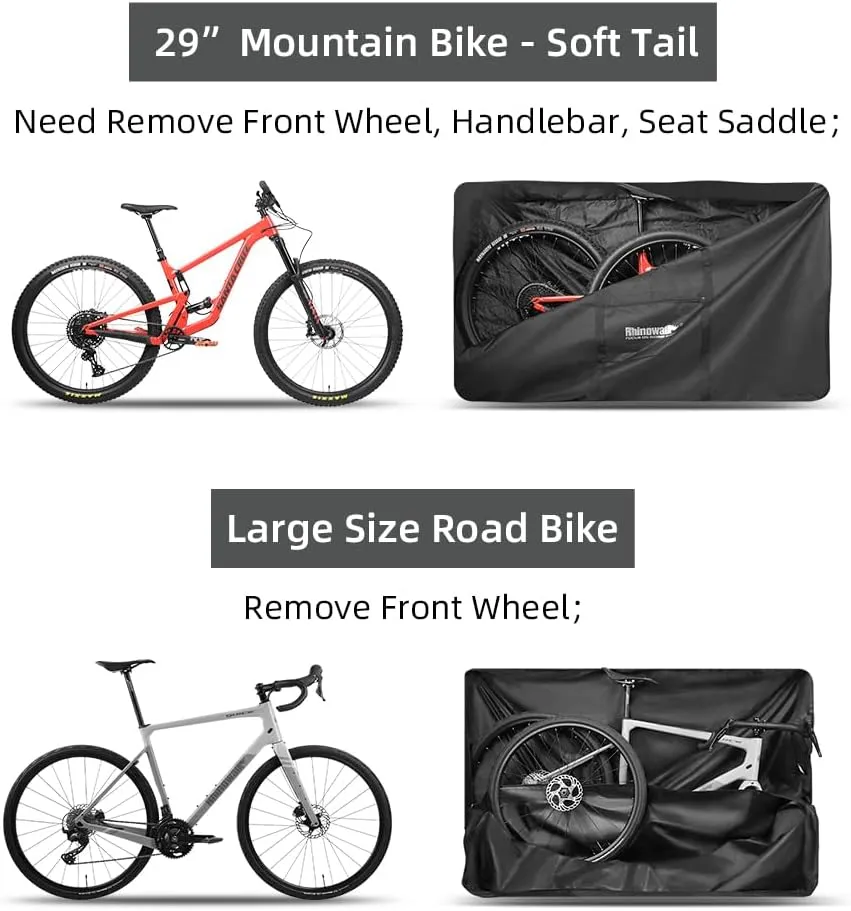 29 inch Bike Travel Bag Bike Storage Bag Folding Bike Bag Bicycle Case Fits 29 inch,27.5inch,700C or Below Bikes, Bicycle Transport Case Bike Transport Bag (For 29 inch Bike Bag)
