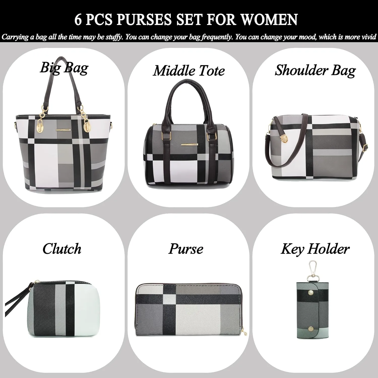 2E-youth Designer Purses and Handbags for Women Satchel Shoulder Bag Tote Top Handle Bag