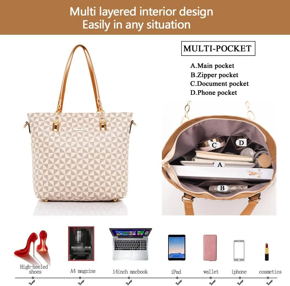 2E-youth Designer Purses and Handbags for Women Satchel Shoulder Bag Tote Top Handle Bag