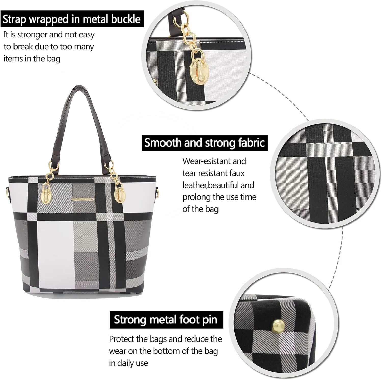 2E-youth Designer Purses and Handbags for Women Satchel Shoulder Bag Tote Top Handle Bag