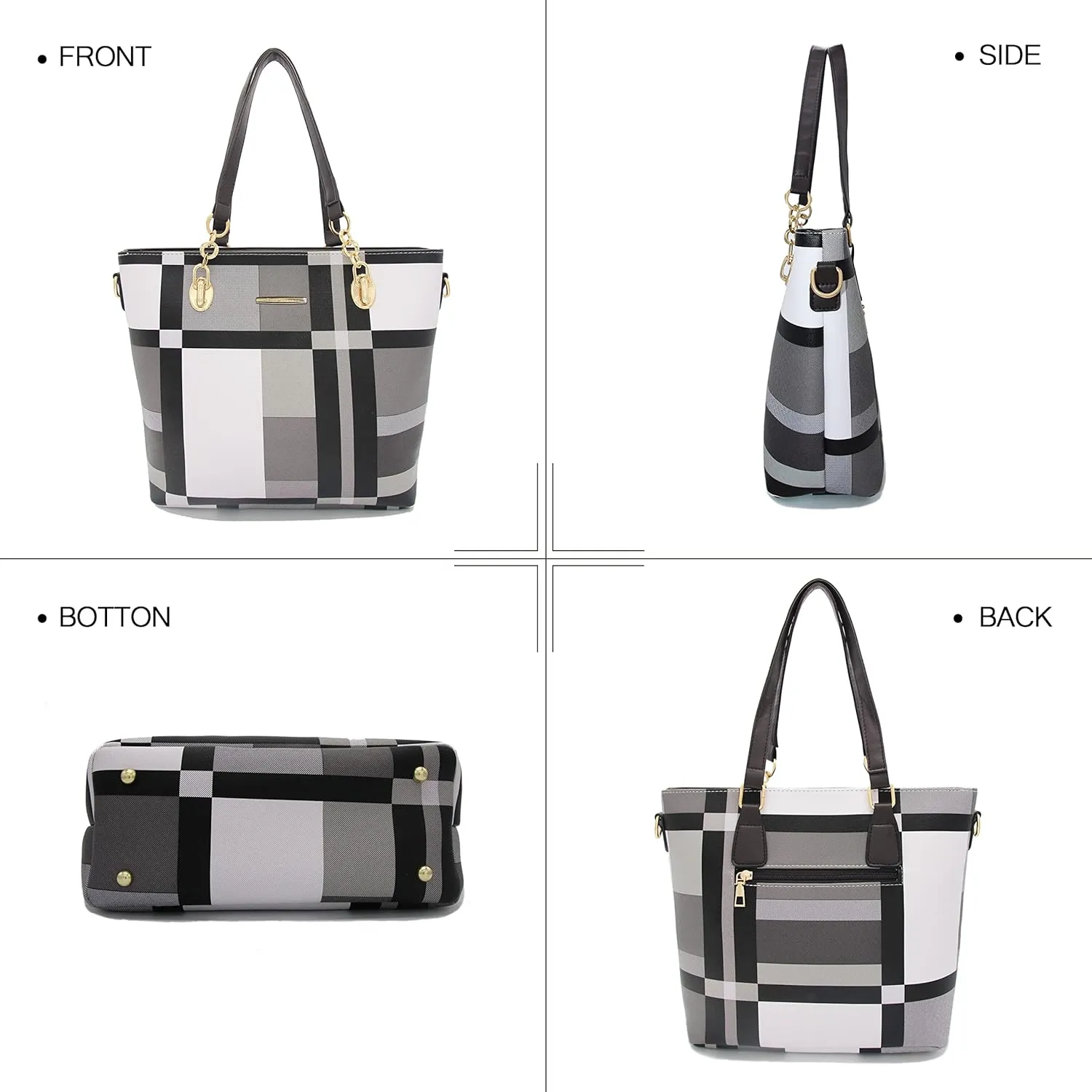 2E-youth Designer Purses and Handbags for Women Satchel Shoulder Bag Tote Top Handle Bag