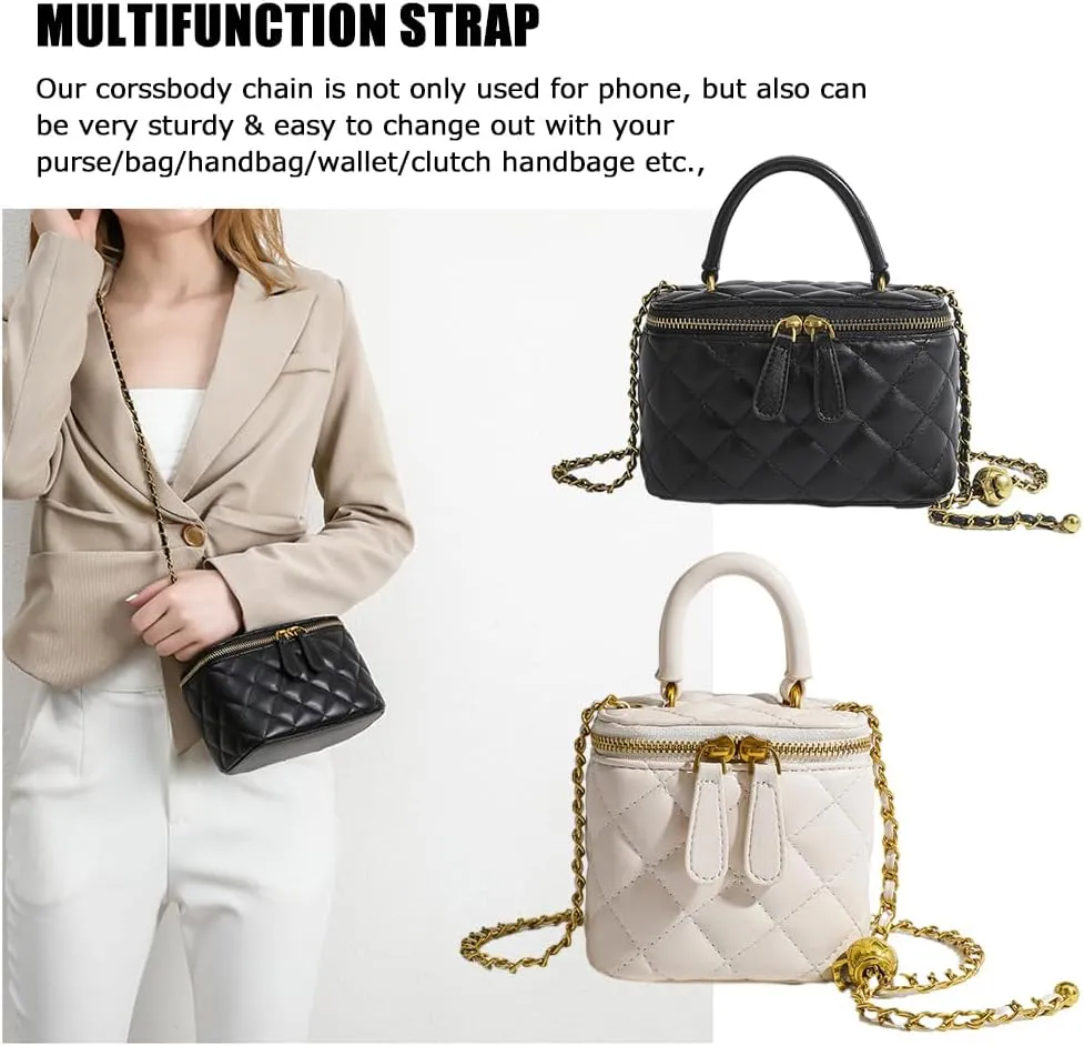 2Pcs Phone Crossbody Lanyard and Wrist Phone Strap,Adjustable Universal Phone Strap Cell Phone Lanyard Crossbody Strap Phone Chain with 2× Tether Tab for Most Phones Bag Purse
