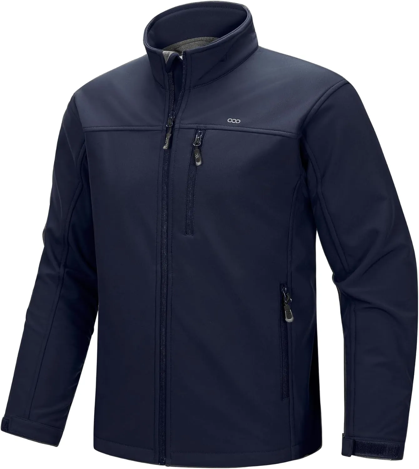 33,000ft Men's Waterproof Softshell Jacket Warm Fleece Lined Windbreaker Lightweight Soft Shell for Travel Hiking Golf