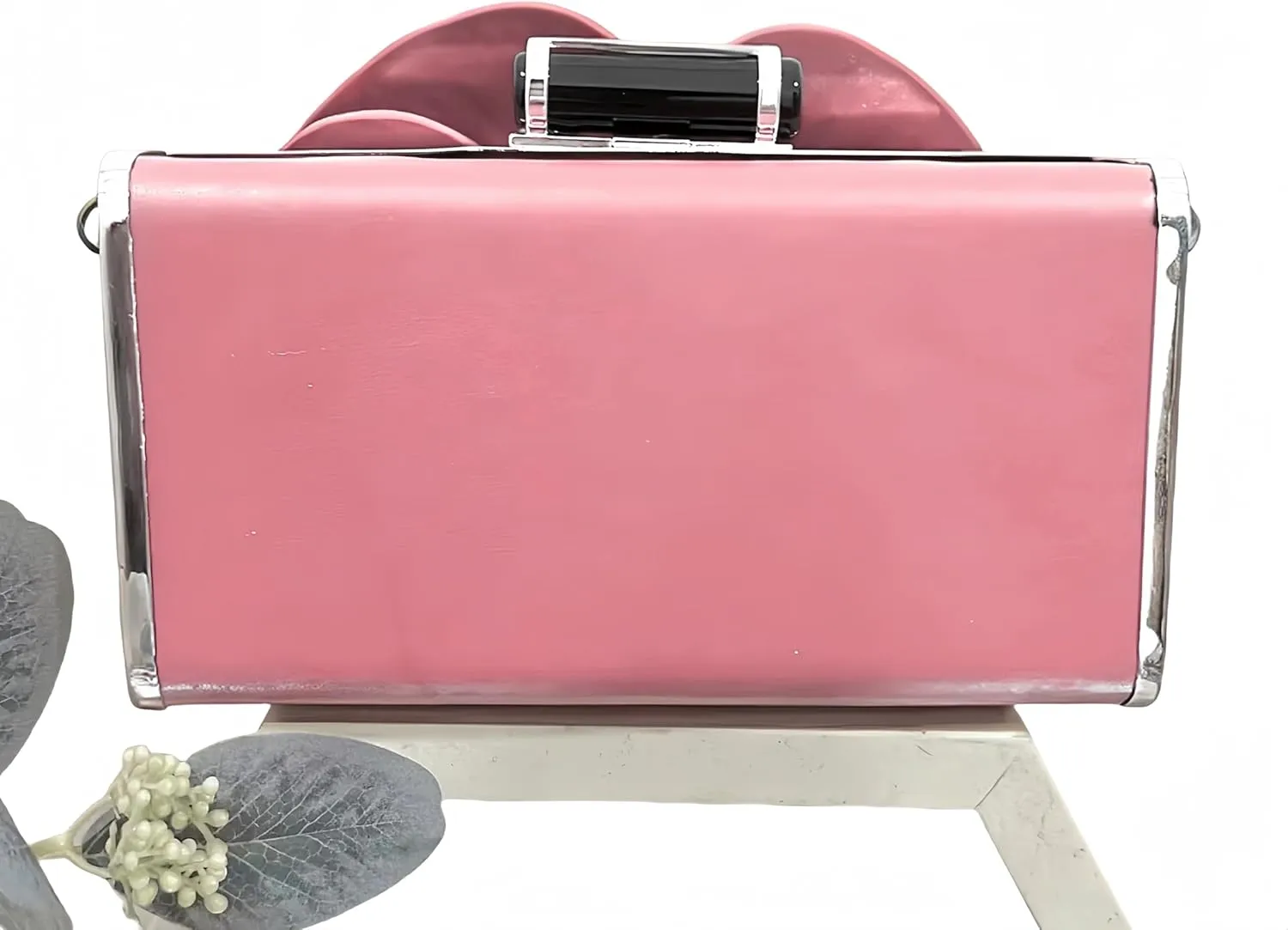 3D Floral PU Leather Clutch for Wedding Party Prom - Elegant Evening Bag with Detachable Chain