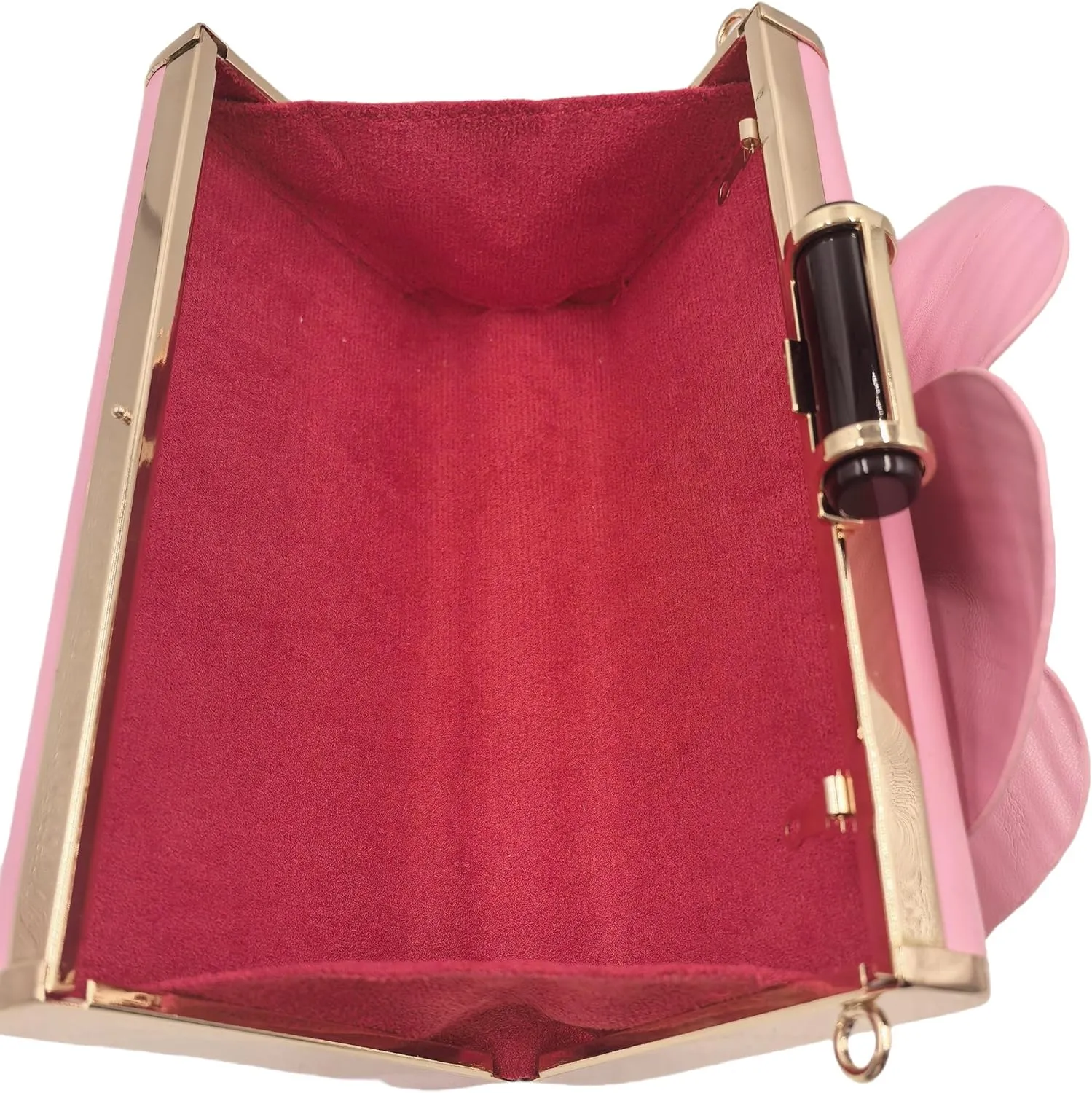 3D Floral PU Leather Clutch for Wedding Party Prom - Elegant Evening Bag with Detachable Chain
