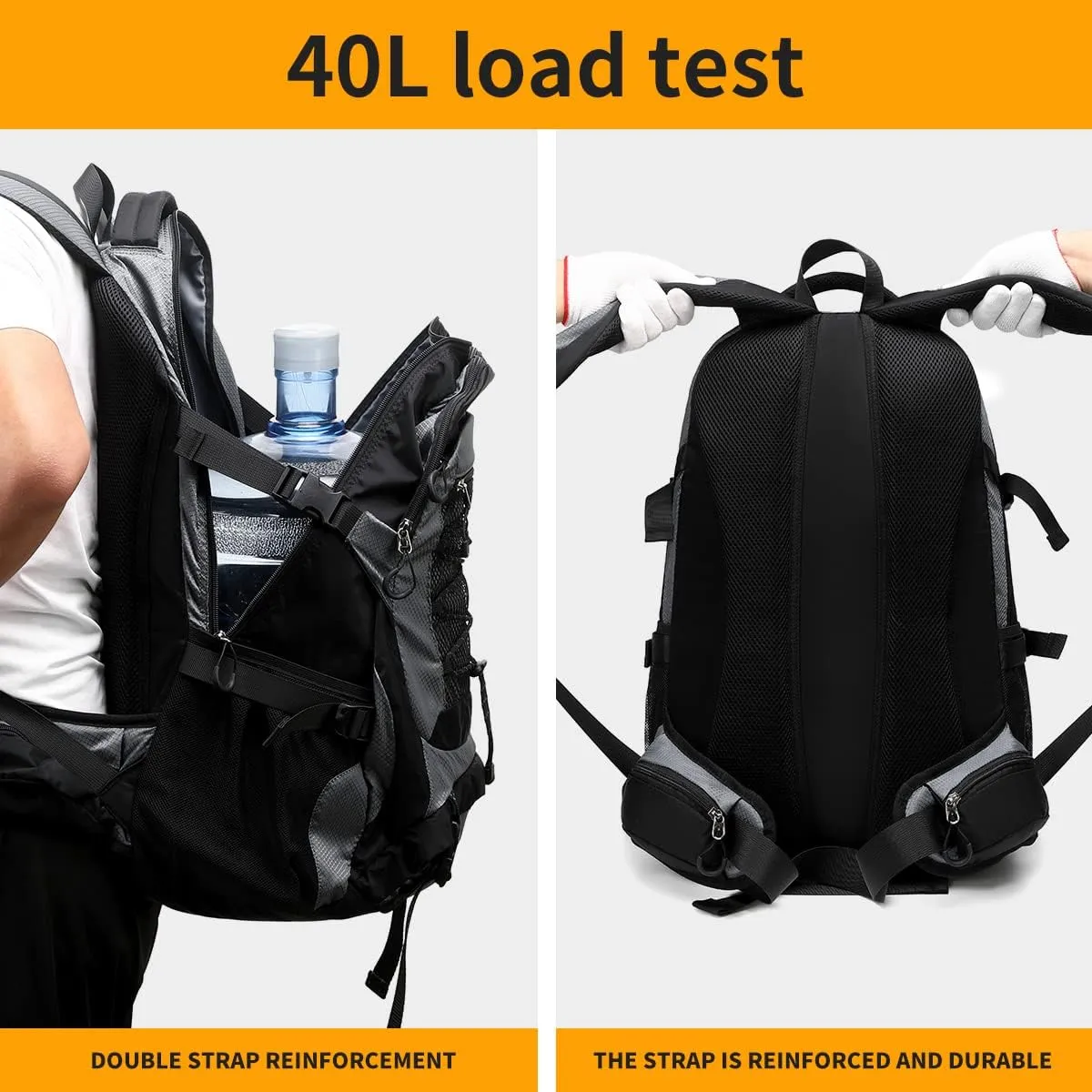 40L Hiking Backpack Waterproof Lightweight Daypack Travel Sports Camping Backpack for Men Women