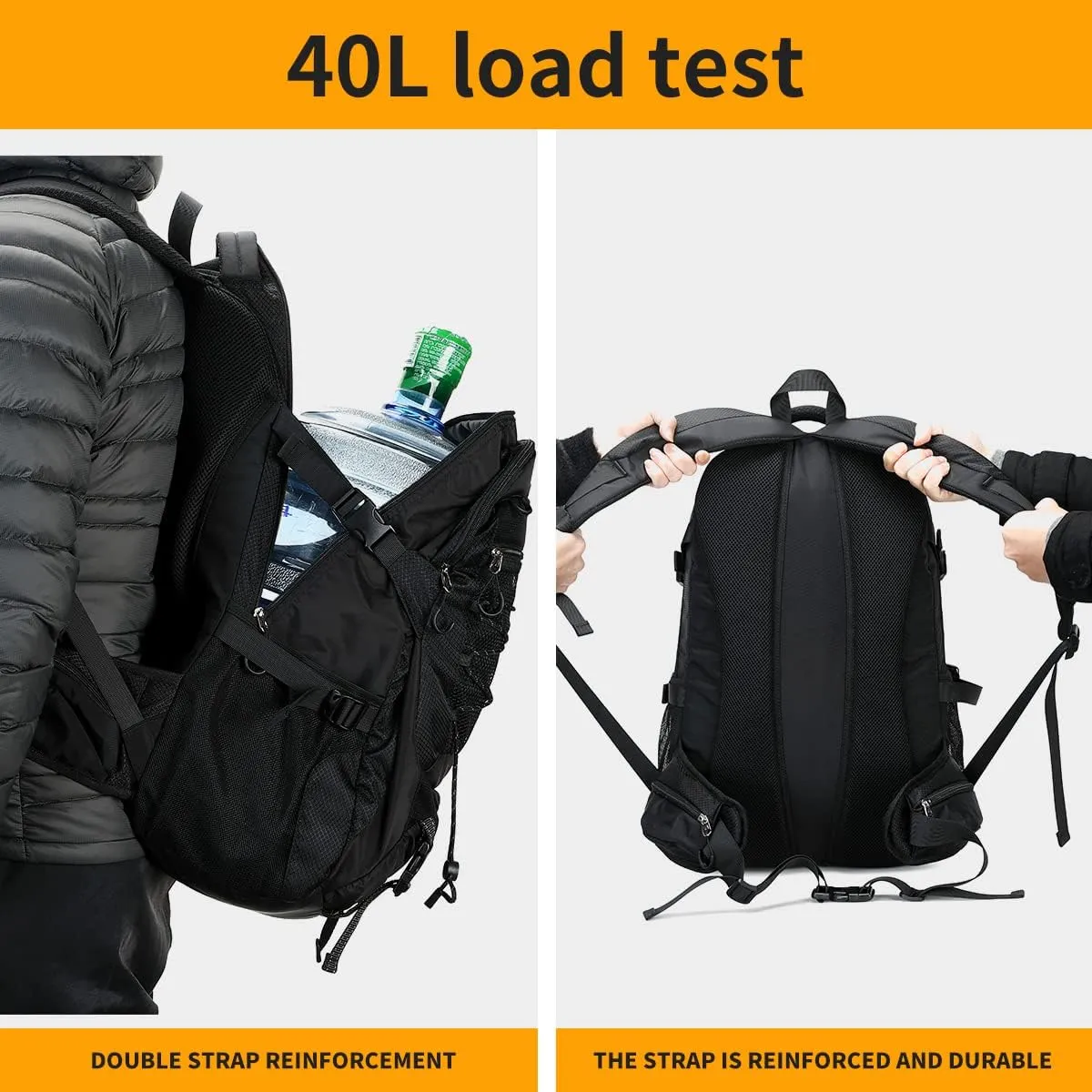 40L Hiking Backpack Waterproof Lightweight Daypack Travel Sports Camping Backpack for Men Women