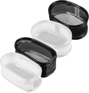 4pcs Clear Bag Pouch Clear Mini Pouch Doll Carrier Carrier Miniature Small Case for Display Organiser Key Doll Case Display Holder Mini Portable Figurine Little Bag PVC