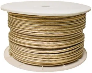 5040170 1/2 Inch x 600 Ft and White Double Braid Nylon Rope Spool for Boats 50-40170