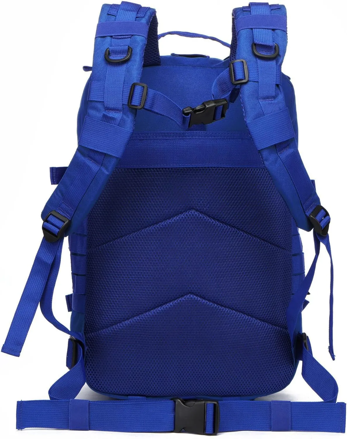 50L Sturdy Nylon Waterproof Fishing Hunting Backpack Outdoor Military Rucksacks Tactical Sports Camping Hiking (Blue)