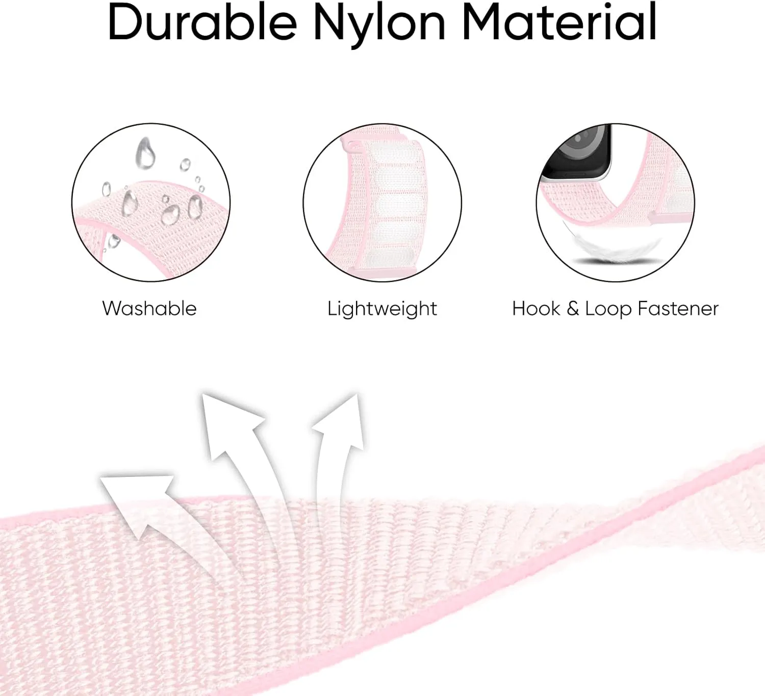 6 Pack Sport Nylon Loop Band Compatible with Apple Watch Bands 38mm 40mm 41mm 42mm 44mm 45mm 46mm 49mm for Women Men, Adjustable Breathable Braided Straps for iWatch Series 10/9/8/7/6/5/4/3/SE/Ultra