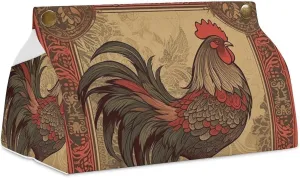 A Gym Artifact, The Canvas Old Rooster Illustration Printed Yoga Storage Bag Is Durable, Wear-resistant And Does Not Strangle Shoulders. It Is Suitable for Both Men And Women