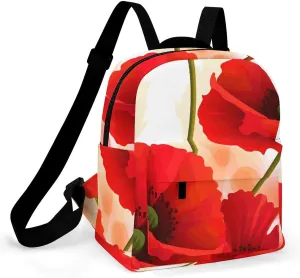 A Gym Artifact, The Canvas Poppy Flowers Vivid Petals Printed Yoga Storage Bag Is Durable, Wear-resistant And Does Not Strangle Shoulders. It Is Suitable for Both Men And Women