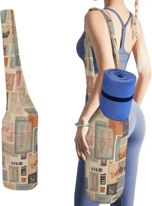 A Gym Artifact, The Canvas Postal Stationery Printed Yoga Storage Bag Is Durable, Wear-resistant And Does Not Strangle Shoulders. It Is Suitable for Both Men And Women