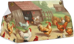 A Gym Artifact, The Canvas Roast Chicken Hen Farm Printed Yoga Storage Bag Is Durable, Wear-resistant And Does Not Strangle Shoulders. It Is Suitable for Both Men And Women