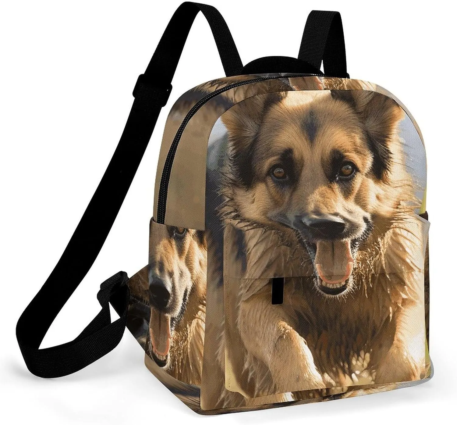 A Gym Artifact, The Canvas Running German Shepherd Dog Printed Yoga Storage Bag Is Durable, Wear-resistant And Does Not Strangle Shoulders. It Is Suitable for Both Men And Women