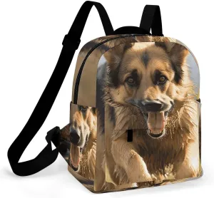 A Gym Artifact, The Canvas Running German Shepherd Dog Printed Yoga Storage Bag Is Durable, Wear-resistant And Does Not Strangle Shoulders. It Is Suitable for Both Men And Women