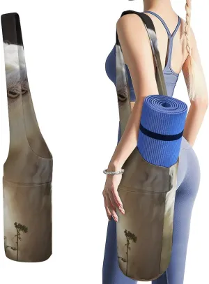 A Gym Artifact, The Canvas Sheep Printed Yoga Storage Bag Is Durable, Wear-resistant And Does Not Strangle Shoulders. It Is Suitable for Both Men And Women