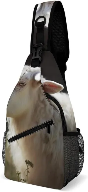 A Gym Artifact, The Canvas Sheep Printed Yoga Storage Bag Is Durable, Wear-resistant And Does Not Strangle Shoulders. It Is Suitable for Both Men And Women