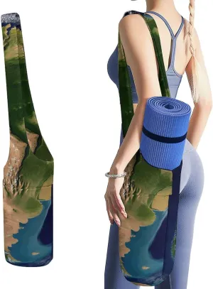 A Gym Artifact, The Canvas South America Satellite Image Printed Yoga Storage Bag Is Durable, Wear-resistant And Does Not Strangle Shoulders. It Is Suitable for Both Men And Women