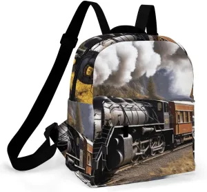 A Gym Artifact, The Canvas Steam Locomotive Train Printed Yoga Storage Bag Is Durable, Wear-resistant And Does Not Strangle Shoulders. It Is Suitable for Both Men And Women