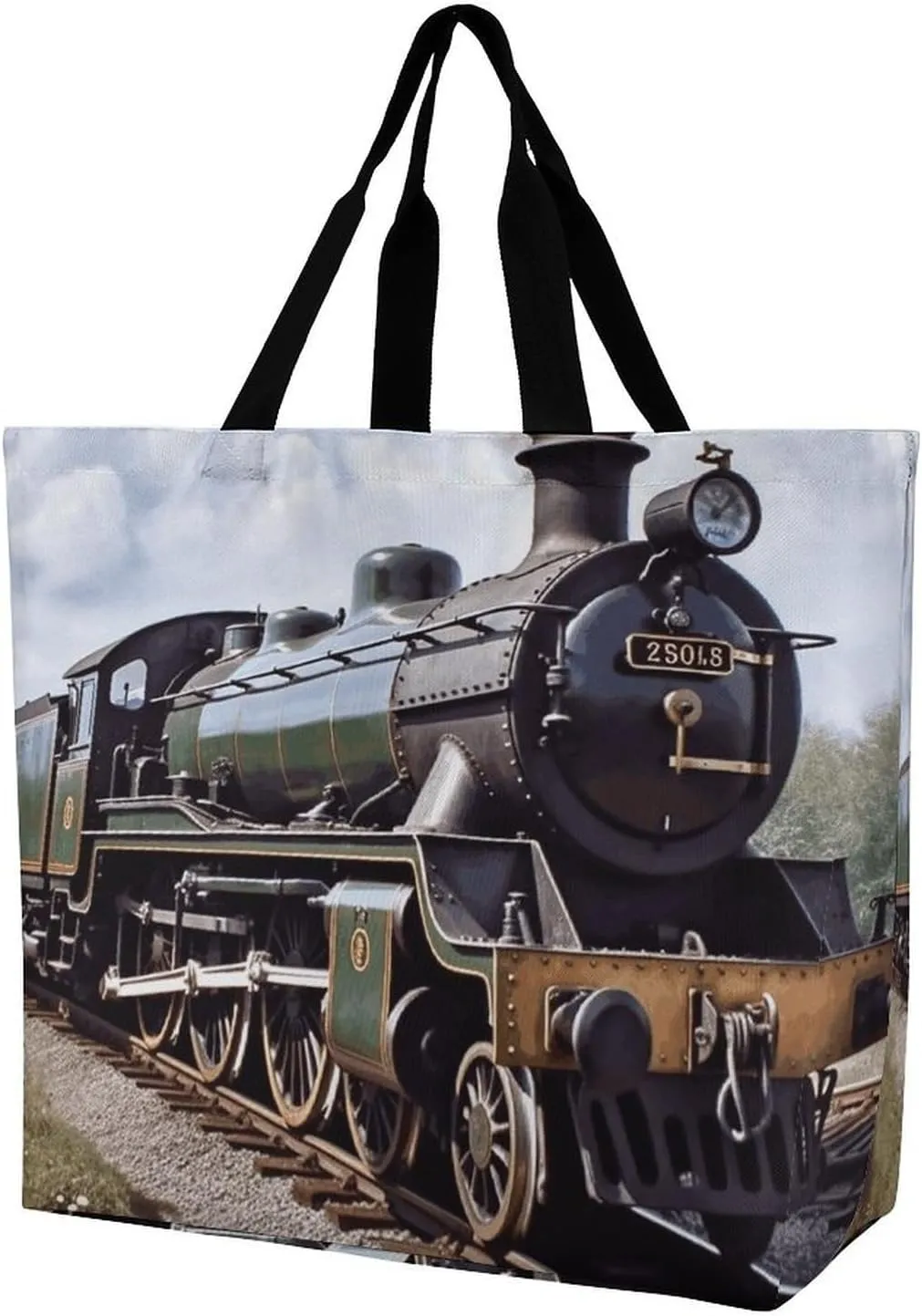 A Gym Artifact, The Canvas Steam Locomotive Train2 Printed Yoga Storage Bag Is Durable, Wear-resistant And Does Not Strangle Shoulders. It Is Suitable for Both Men And Women