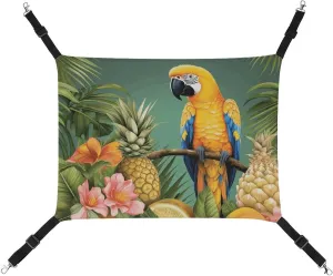 A Gym Artifact, The Canvas Summer Parrot Pineapple Bird Printed Yoga Storage Bag Is Durable, Wear-resistant And Does Not Strangle Shoulders. It Is Suitable for Both Men And Women