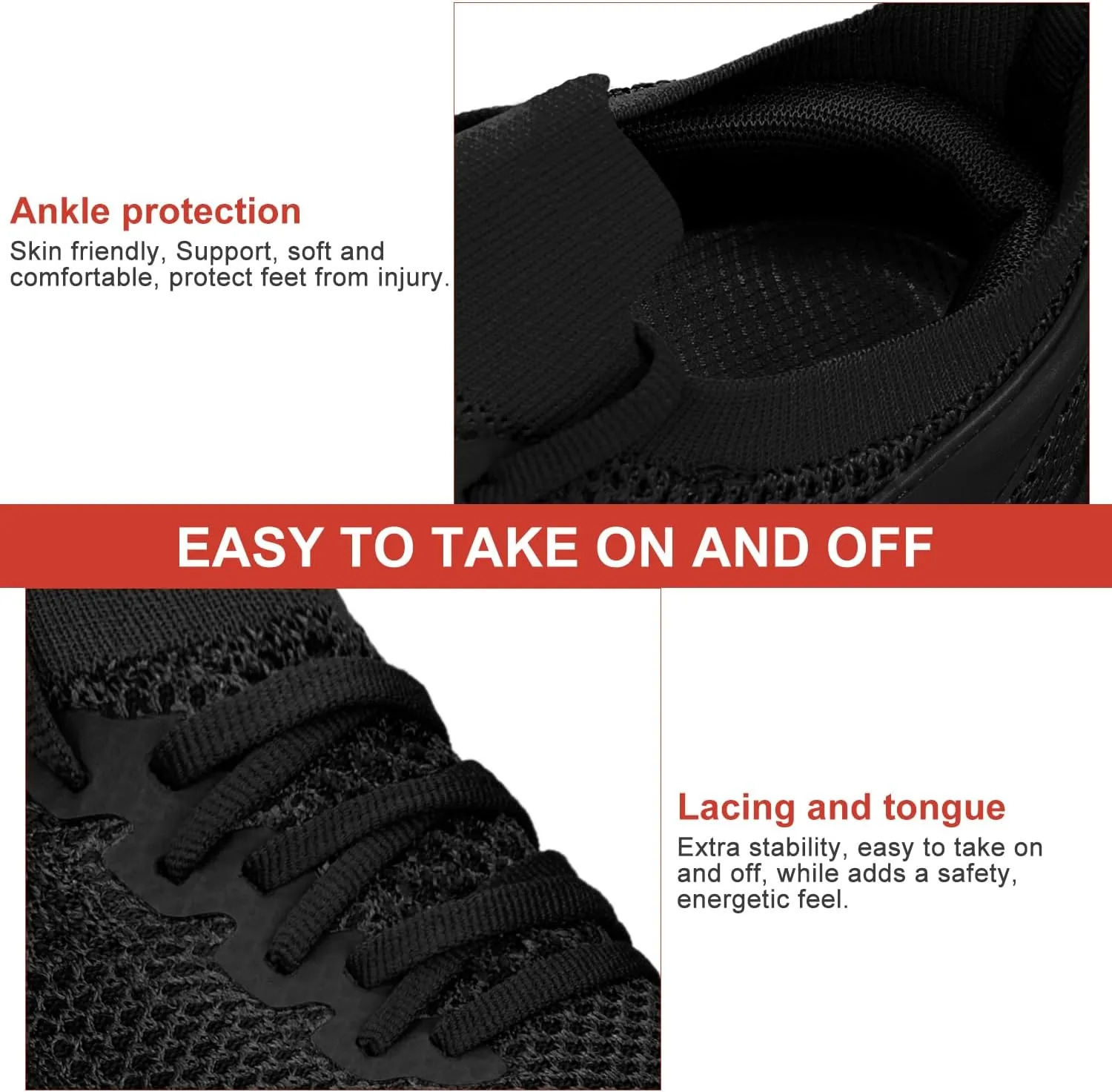 Abboos Running Shoes Womens Non Slip Gym Workout Shoes Lightweight Breathable Tennis Shoes Mesh Walking Sneakers