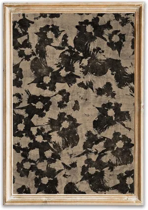 Abstract Canvas Wall Art Neutral Abstract Floral Print Vintage Minimalist Modern Neutral Botanical Wall Art Hand Painted Black Blooming Flowers Artwork Poster for Living Room Bedroom Office Unframed