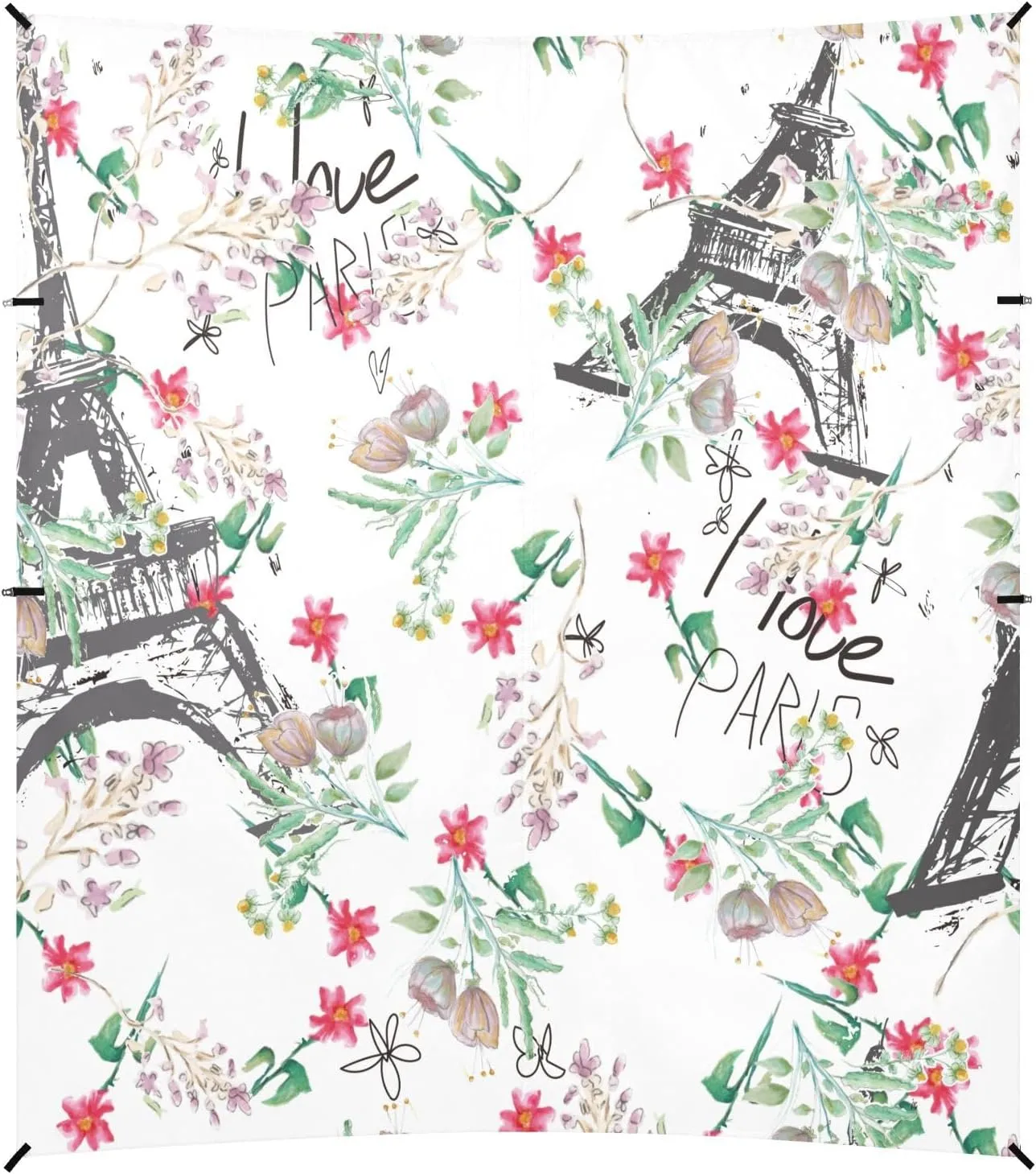 Abstract Paris Eiffel Tower Beach Tent Camping Sun Shelters Portable Outdoor Canopy Sun Shade for Camping Trips Fishing Backyard Fun or Picnics Easy Setup with Carrying Bag