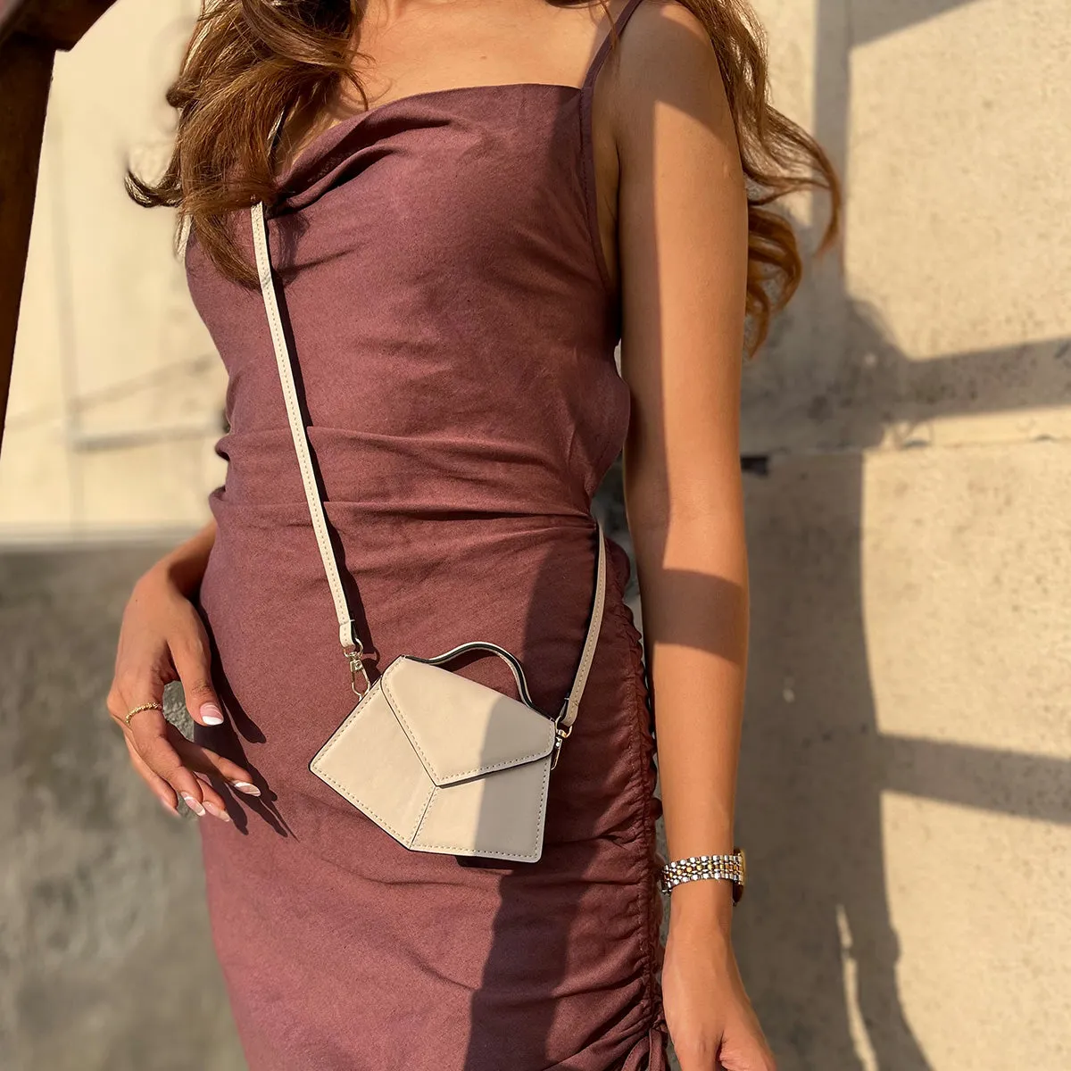 Adisee Fiona Piccola Ivory Handbag