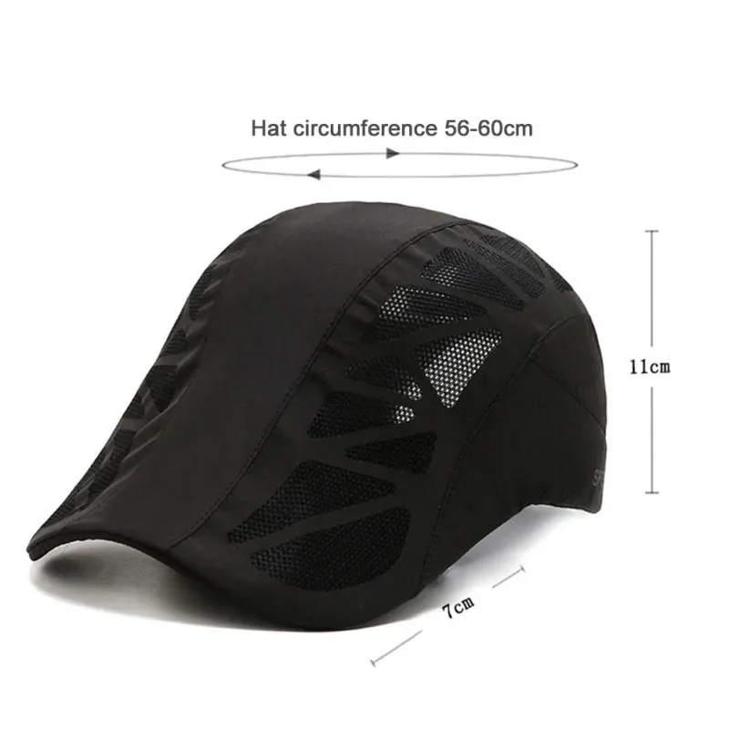 Adjustable Breathable Mesh Beret Hat