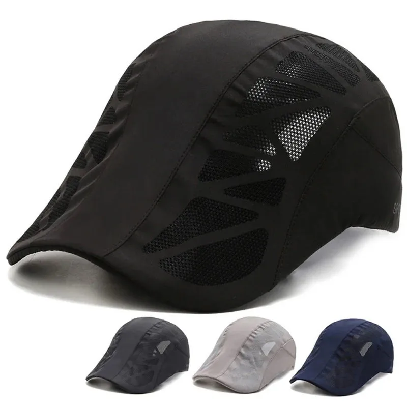 Adjustable Breathable Mesh Beret Hat