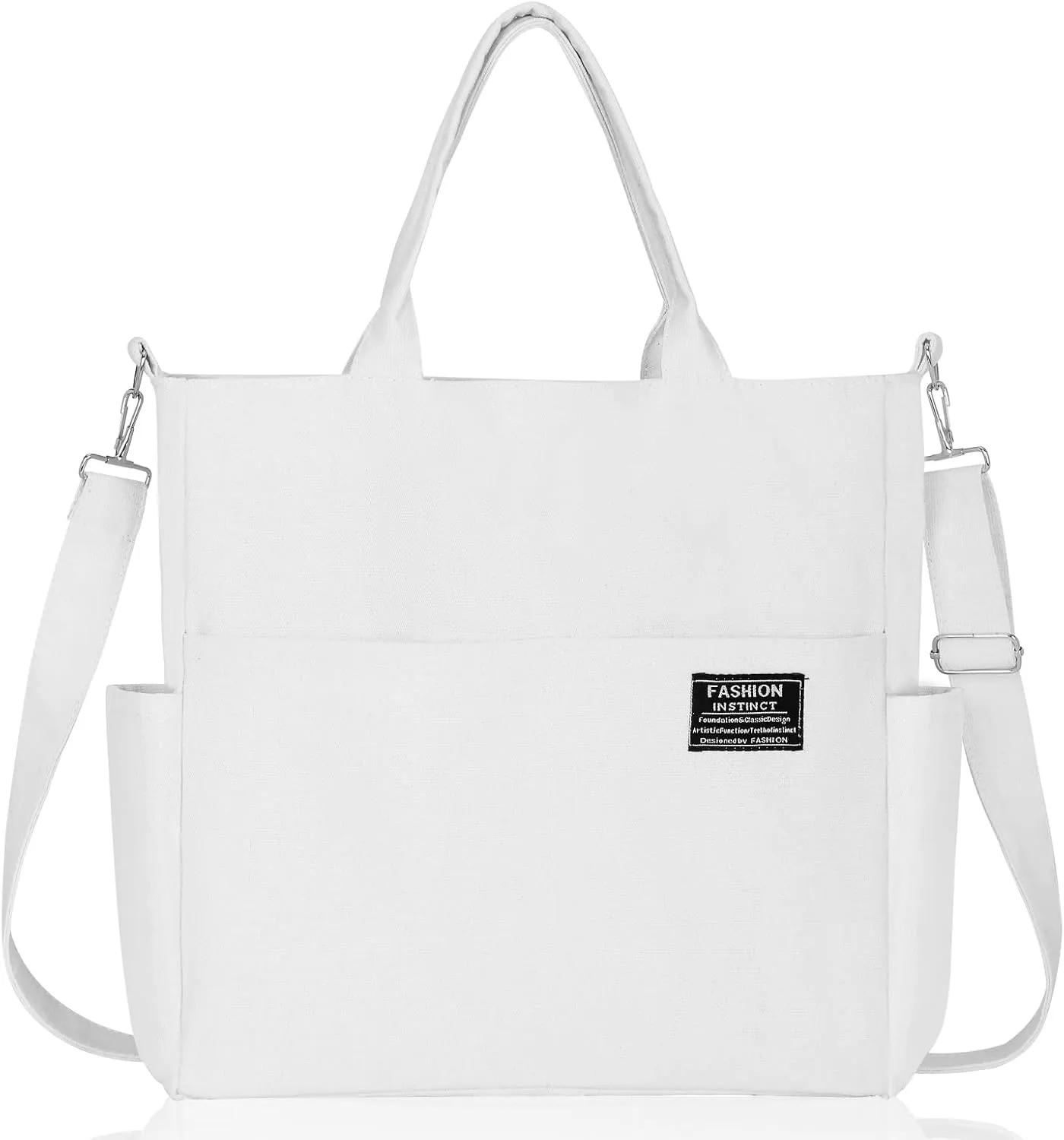 Afashor Women's Canvas Tote Bag Fashion Crossbody Handbag Large Capacity Travel Satchel