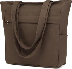Afashor Women's Vintage Canvas Tote Bag Casual Hobo Shoulder Satchel Large Capacity Handbag