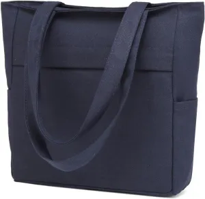 Afashor Women's Vintage Canvas Tote Bag Casual Hobo Shoulder Satchel Large Capacity Handbag