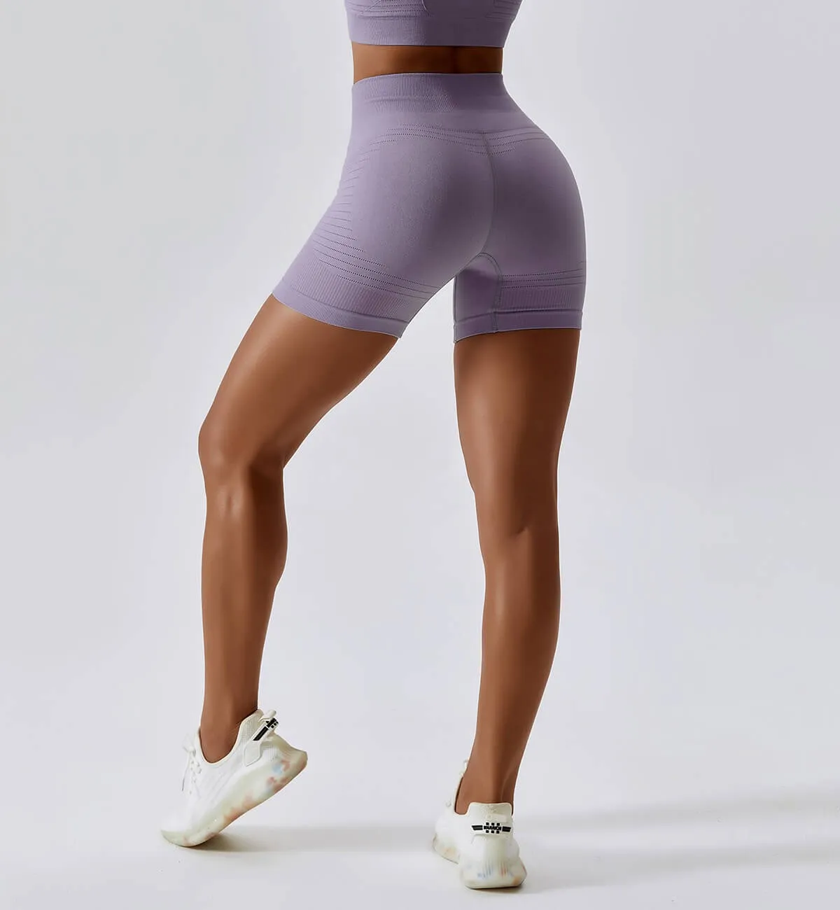 Air Flow Seamless Training Shorts-Lavender