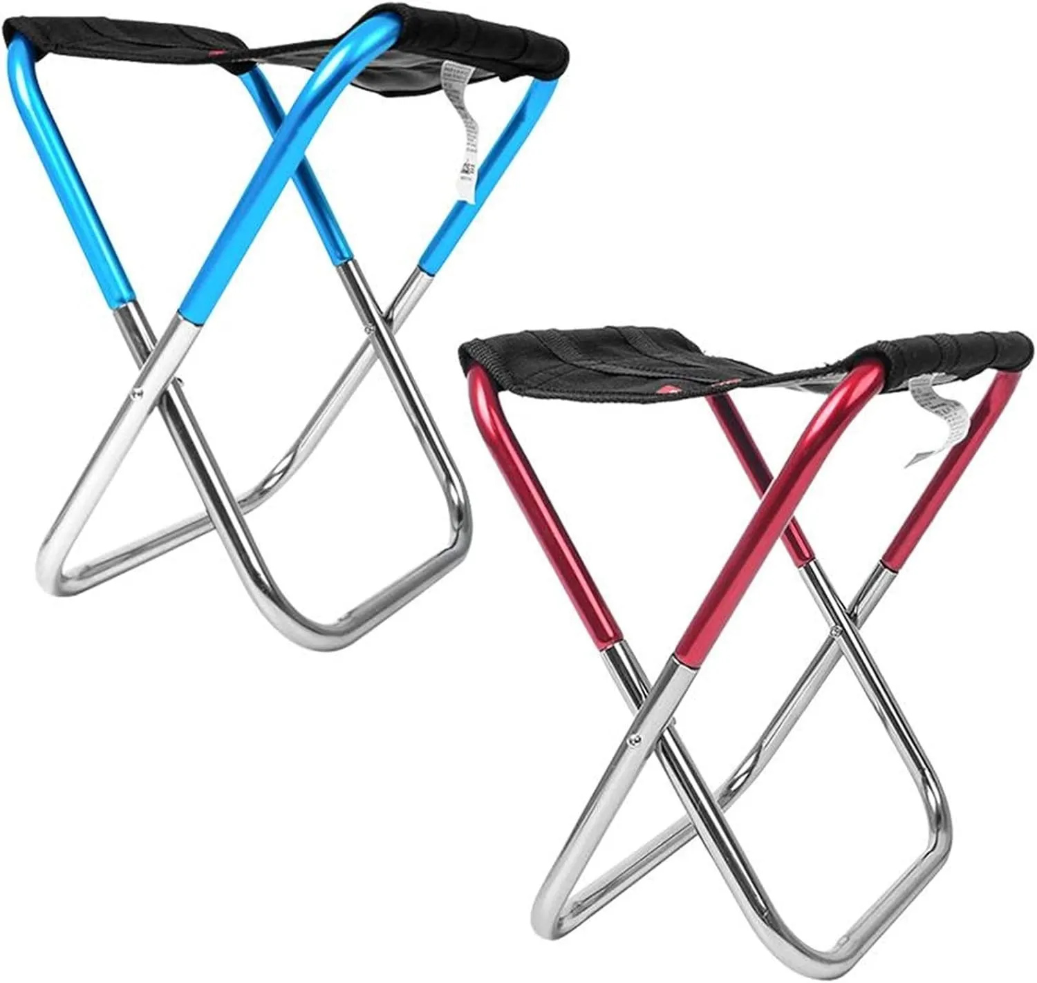 AISHANBAIHUODIAN Outdoor Folding Chair Simple Folding Mini Stool Portable Camping Fishing Train Stool Camp Chair (Color : RED)