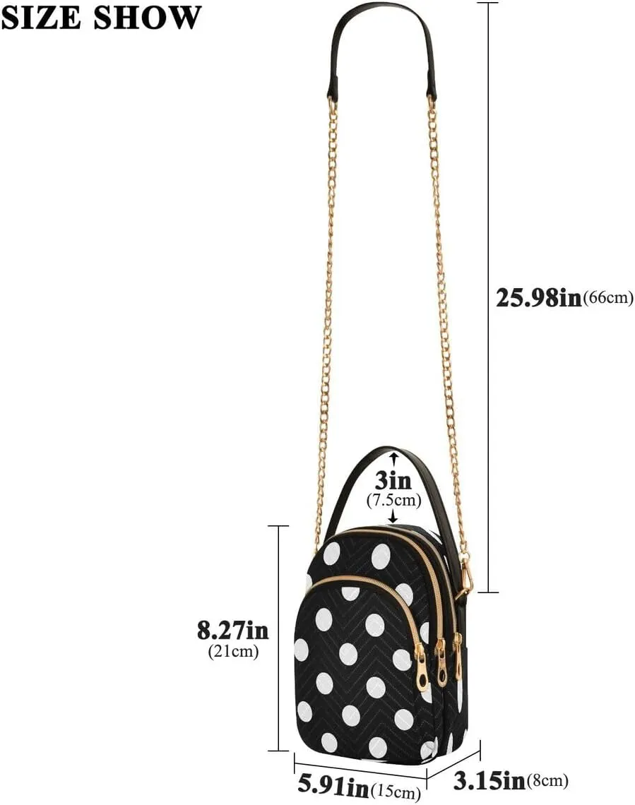 ALAZA Crossbody Bag Small Shoulder Handbags Leather Purse for Women