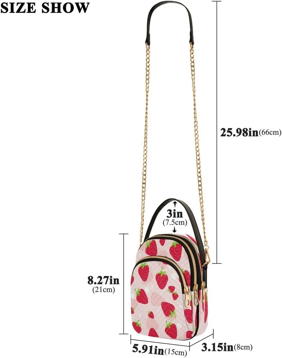 ALAZA Crossbody Bag Small Shoulder Handbags Leather Purse for Women