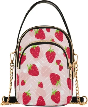 ALAZA Crossbody Bag Small Shoulder Handbags Leather Purse for Women