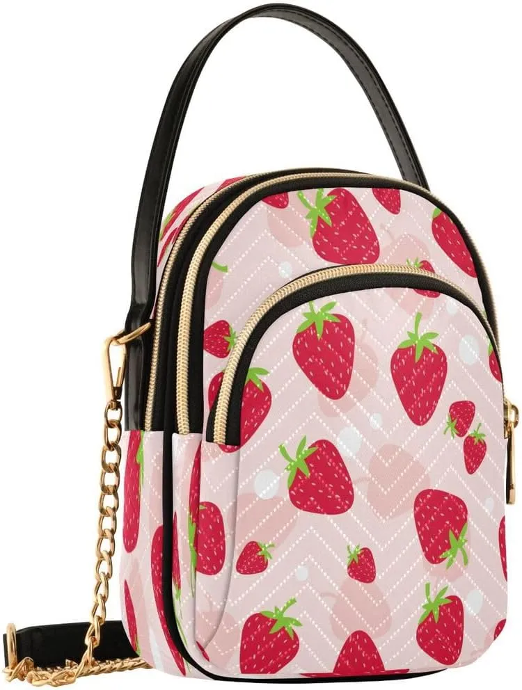 ALAZA Crossbody Bag Small Shoulder Handbags Leather Purse for Women