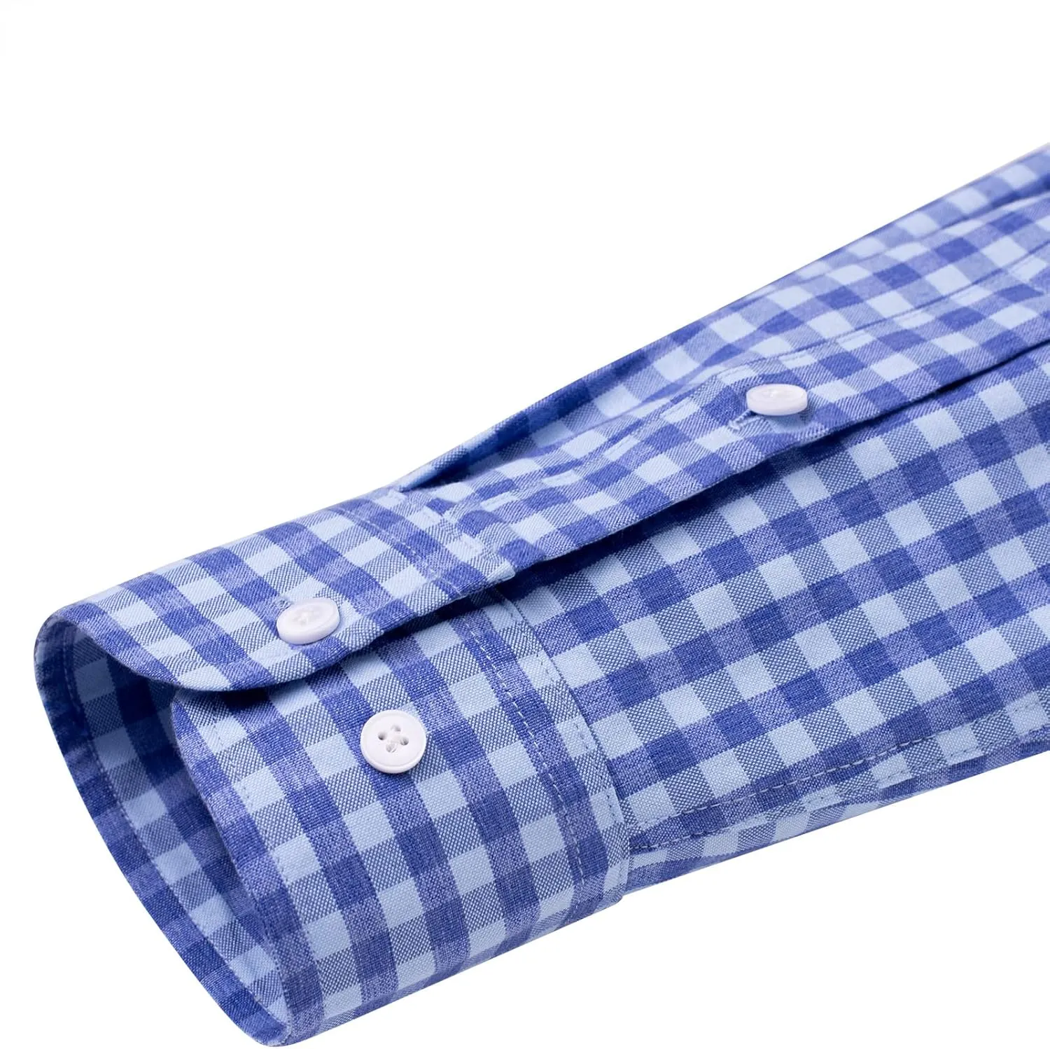 Alimens & Gentle Mens Solid Oxford Shirt Long Sleeve Dress Shirt Work Casual Button Down Shirts with Pocket