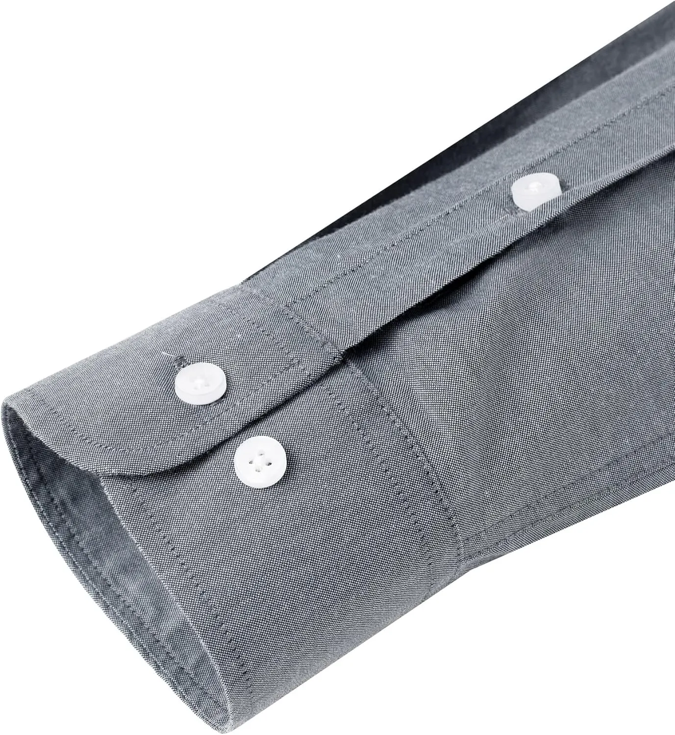 Alimens & Gentle Mens Solid Oxford Shirt Long Sleeve Dress Shirt Work Casual Button Down Shirts with Pocket